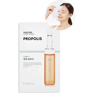 Propolis İçerikli Besleyici Yaprak Maske Mascure Nutrition Solution Sheet Mask (Propolis)