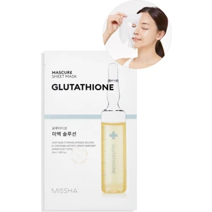 Glutathione İçerikli Aydınlatıcı Yaprak Maske (1ad) Mascure Whitening Solution Sheet Mask