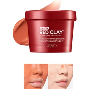 Yağlanma ve Gözenek Karşıtı Kırmızı Kil Maskesi Amazon Red Clay Pore Mask