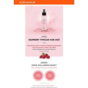 Saçlara Parlak Görünüm Veren Ahududu Kokulu Sirkeli Saç Misti A'PIEU Raspberry Vinegar Hair Mist