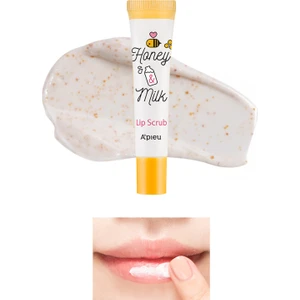 Dudakları Besleyen ve Nemlendiren Dudak Peelingi A'PIEU Honey & Milk Lip Scrub