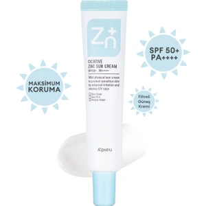 Çinko İçerikli Mineral Güneş Koruyucu A' PIEU Cicative Zinc Sun Cream SPF50+/PA++++