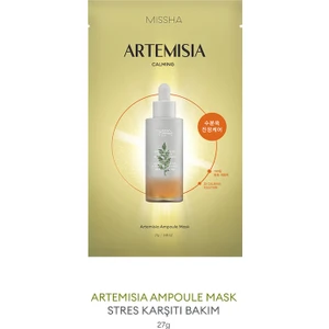 Hassas Ciltler İçin Artemisia Özü İçeren Nemlendirici Yaprak Maske Artemisia Ampoule Mask
