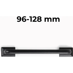 Turgutlar Yapı Mutfak Dolap Çekmece Kapak Mobilya Kulbu 96 mm 128 mm Lüks Metal Kulp Mat Siyah Kulp