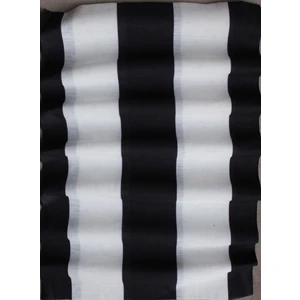 Siyah Beyaz Çizgili Baskılı Boyunluk Baf Bandana