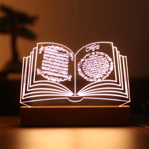 By LampBy-Lamp Kuran-ı Kerim Figürlü Dekoratif Hediye Led Masa Lambası