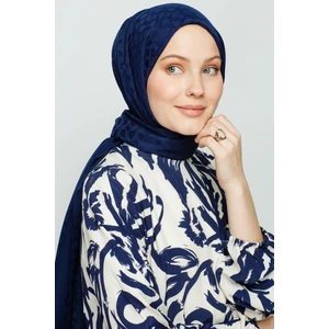Valor Scarf Bloom Desen Şal - Lacivert