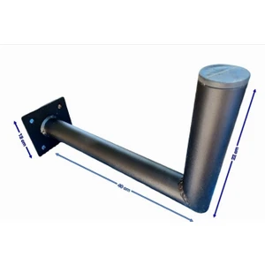 Mrc Takmatik Çanak Anten Ayağı Siyah 40 cm Duvar Montaj Uydu