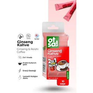 2'si 1 Arada Ginseng & Reishi ve Sabah Kahvesi Şeker İlavesiz Ginseng Stick Kahve