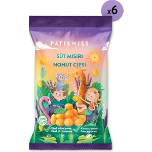 Çocuklara Özel Süt Mısır Aromalı Nohut Cips Seti 50g x 6 Adet