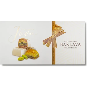 Juva Beyaz Çikolata Kaplı Antep Fıstıklı Baklava 230g