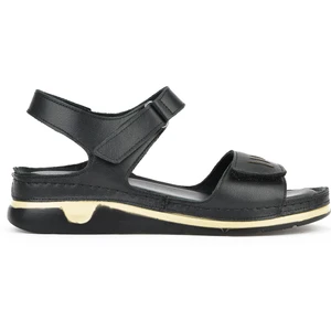 Kadın  Deri Sandalet 1511008Z22 Siyah