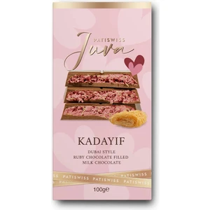 Juva Ruby Çikolata ve Kadayıflı Dubai Çikolatası 100G