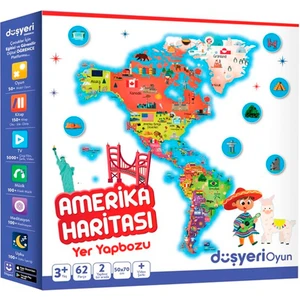 Oyun Yer Yapbozu Amerika Haritası Yer Yapboz