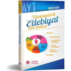 Sonuç Yayınları  AYT Vitaminlerle Edebiyat Soru Bankası 2020-2021