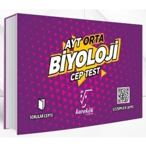 Karekök Yayıncılık AYT Cep Test Biyoloji Orta