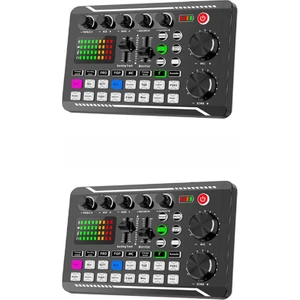 ETABEL Stüdyo Ses Mikseri Şarjlı  Bluetooth Dj Canlı Yayın Kondenser Mikrofon Bağlantısı F998