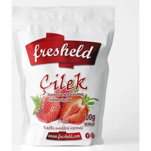 Dondurularak Kurutulmuş Dilimlenmiş Çilek 100 gr