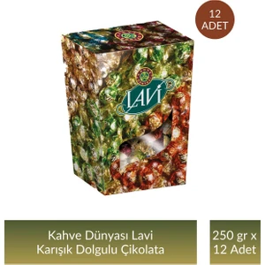 Kahve Dünyası Lavi Karışık Dolgulu Çikolata 250 gr x 12 Adet