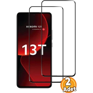 Xiaomi 13T & 13T Pro Tam Kaplayan Anti-Static Esd Cam Ekran Koruyucu 6d Glass (2 Adet)