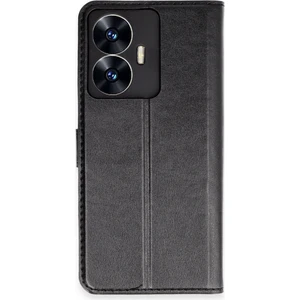  Realme C55 Kılıf Cüzdanlı Kapaklı Kılıf - Siyah