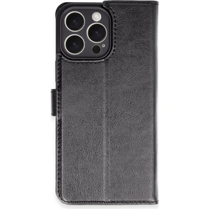  iPhone 16 Pro Max Kılıf Cüzdanlı Kapaklı Kılıf - Siyah