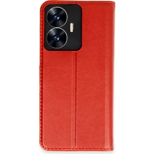  Realme C55 Kılıf Cüzdanlı Kapaklı Kılıf - Kırmızı