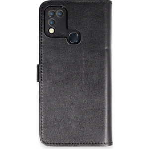  Infinix Hot 10 Play Kılıf Cüzdanlı Kapaklı Kılıf - Siyah