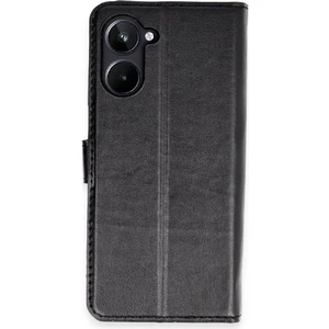 Realme 10 4g Kılıf Cüzdanlı Kapaklı Kılıf - Siyah