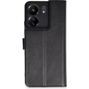  Xiaomi Redmi 13C Kılıf Cüzdanlı Kapaklı Kılıf - Siyah