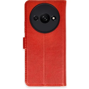  Xiaomi Poco C61 Kılıf Cüzdanlı Kapaklı Kılıf - Kırmızı