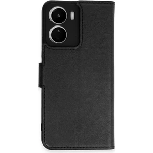  Vivo Y16 Kılıf Cüzdanlı Kapaklı Kılıf - Siyah