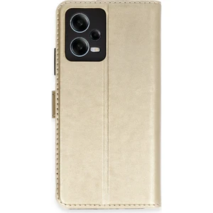  Xiaomi Redmi Note 12 5g Kılıf Cüzdanlı Kapaklı Kılıf - Gold