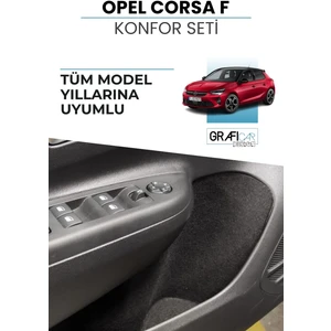 Opel Corsa F Konfor Seti Araç Içi Eşya Saklama Cepleri Kumaş Kaplama Ses Giderici Set