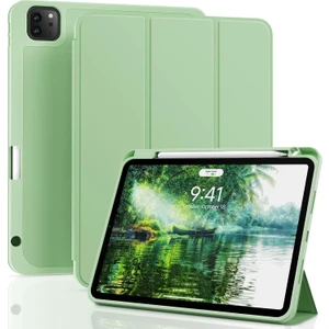 Apple iPad Pro 11 M4 (2024) Kalem Şarjına Uygun Kalemlikli Yatay Standlı Stromix Smart Kılıf A2836 A2837
