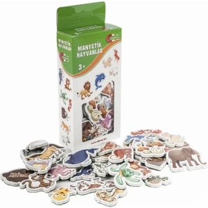 Manyetik Mıknatıslı Hayvanlar Eğitici Hayvanları Tanıma Buzdolabı Sticker Oyuncak Magnet