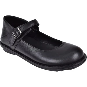 Hakiki Deri Kadın Babet PLM-34219   Siyah