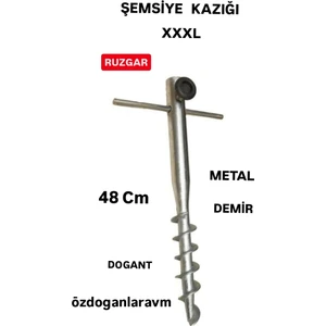 x  x  x  x L Metal Demir Plaj Bahçe  Şemsiyesi  Yer Sabitleme Kazığı 48  cm