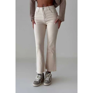 Paçaları Püskülllü,likralı Kot Pantolon