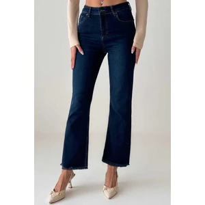 Paçaları Püskülllü,likralı Kot Pantolon