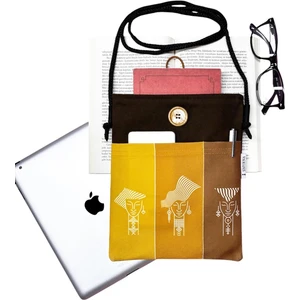 Atölye Smyrna Askılı Kitap / Tablet / Ebook Çantası – Kılıfı , Afrikalı Kadın Üçlü