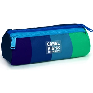 Coral High Kids Renkli Çizgili Üç Bölmeli Kalem Çantası 22097