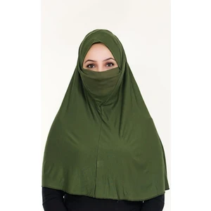 Peçeli Hazır Türban Pratik Şal Hijab Namaz Örtüsü