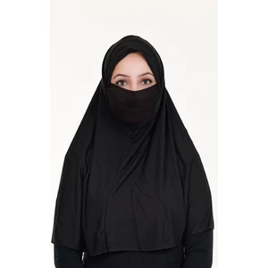 Peçeli Hazır Türban Pratik Şal Hijab Namaz Örtüsü