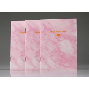 Pembe Mermer 3'lü Mini Not Defter
