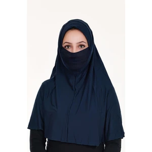Peçeli Hazır Türban Pratik Şal Hijab Namaz Örtüsü