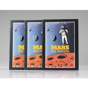 Astronot 3'lü Mini Not Defter