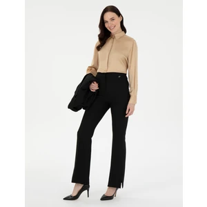 Pierre Cardin Kadın Siyah Flare Fit Kumaş Pantolon 50290397-Vr046