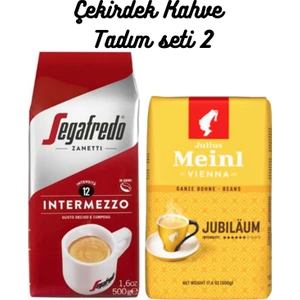 Julius Meinl & Segafredo Çekirdek Tadım Paketi 1000 gr Jubilaum & Zanetti Intermezzo