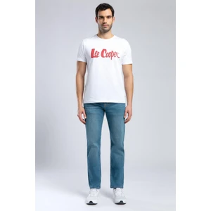 Lee Cooper Londonlogo Erkek O Yaka T-Shirt Beyaz-K